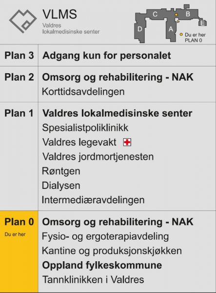 Taktile skilt for veifinning