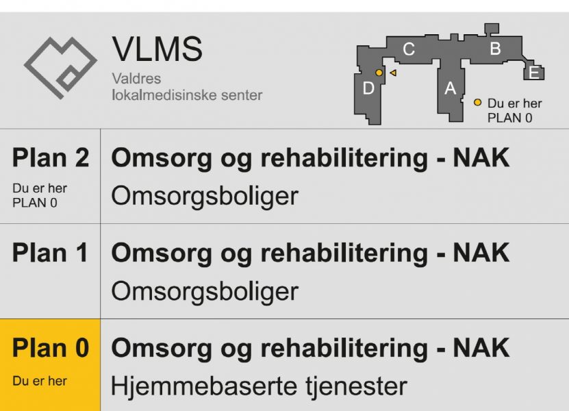 Taktile skilt for veifinning - Bilde 2