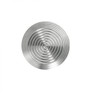 Fare element i stål med sirkulært mønster på 25 mm diameter for lim og tapelim type BP1011425