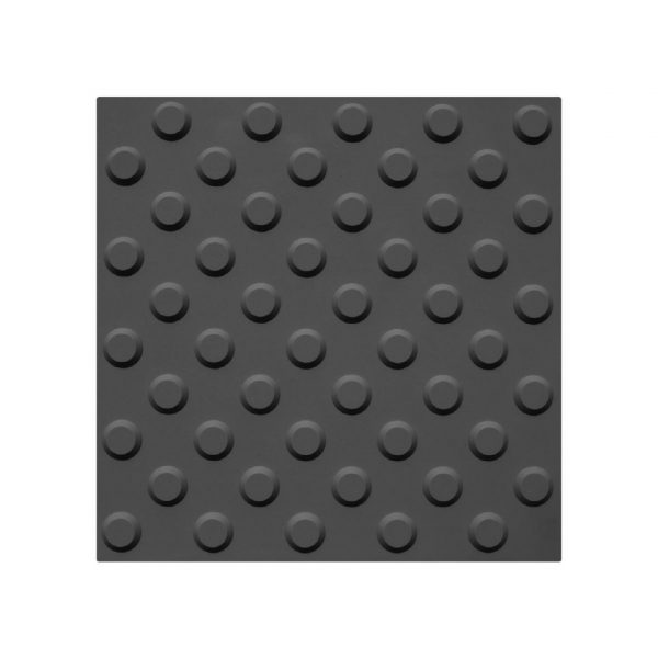 Farefelt plate i svart med tape lim 30 x 30 cm type BP1011570