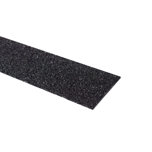 Selvklebende trinnmarkering i svart og gul harpiks og stein 3,5 x 100 cm - Bilde 2