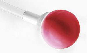 Tupp med hylsefeste til hel mobilitystokk, "snøball"