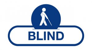 Klistresymbol for tekstiler - Blind