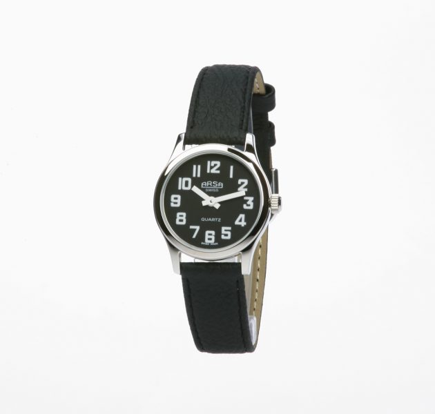 Arsa dame armbåndsur for svaksynte sort