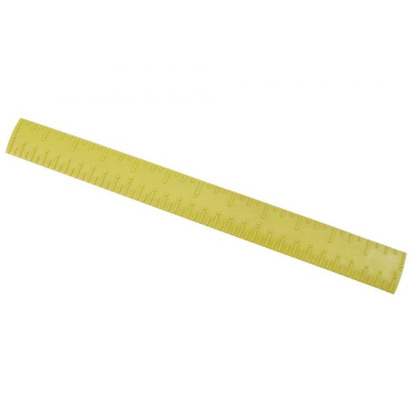 Linjal 30 cm med taktil merking, plast