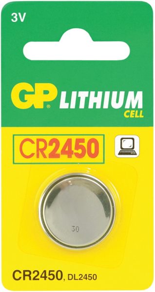 Batteri knapp CR2450 (blister)