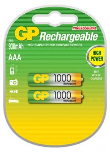 Batteri AAA oppladbar NiMH (2-pk. blister)