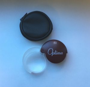 Optima innslagslupe 4x (Ø-35mm)