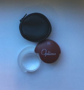 Optima innslagslupe 6x (Ø-35mm)