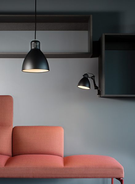 L-1 W vegglampe sort dimbar - Bilde 2