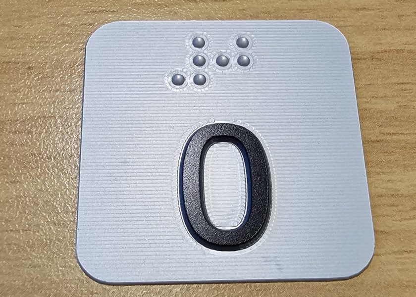 Graverte taktile håndløper skilt som kan tilpasses alle håndløpere - Bilde 3