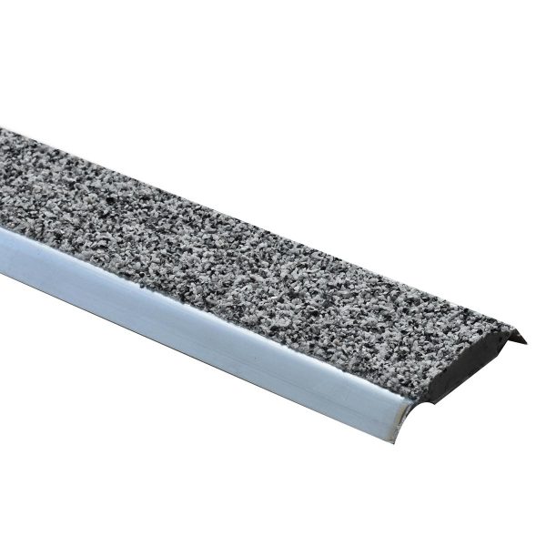 Trinnmarkering i stål med stein harpiks ilegg og skruehull 298 x 4 cm - Bilde 8