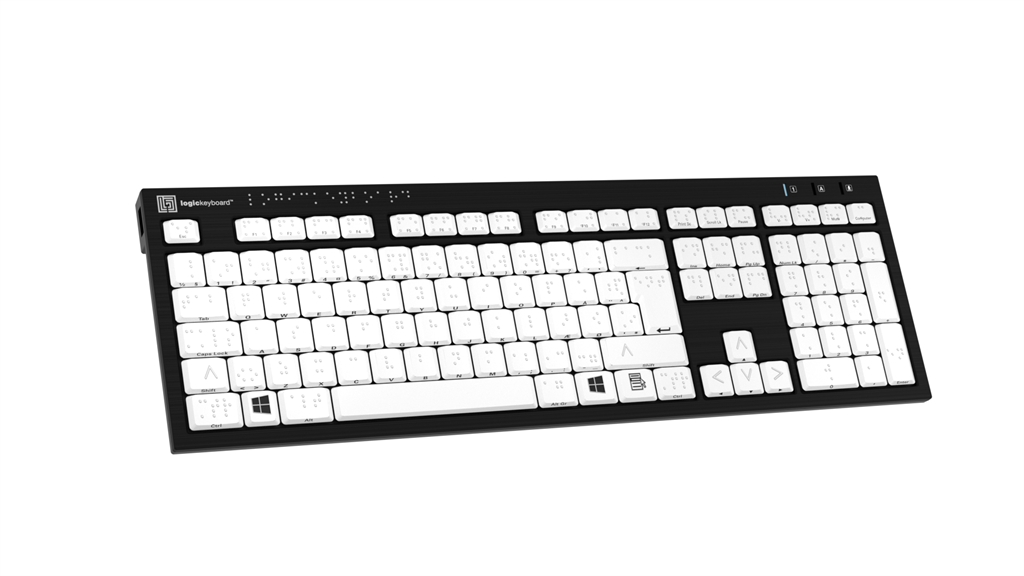 PC tastatur med punktskrift