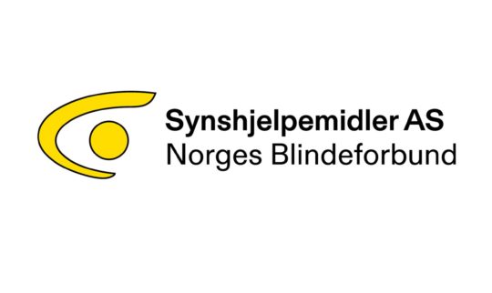 Bildet viser den nye logoen til Synshjelpemidler AS